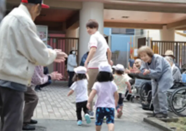 Kotoen intergenerational elder and child care complex