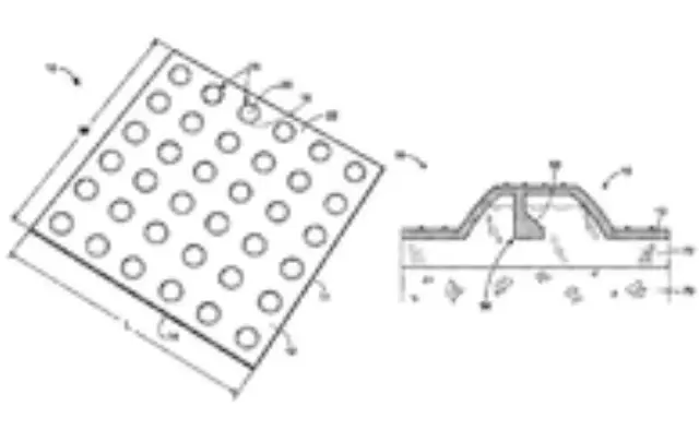 Tactile sidewalk surface